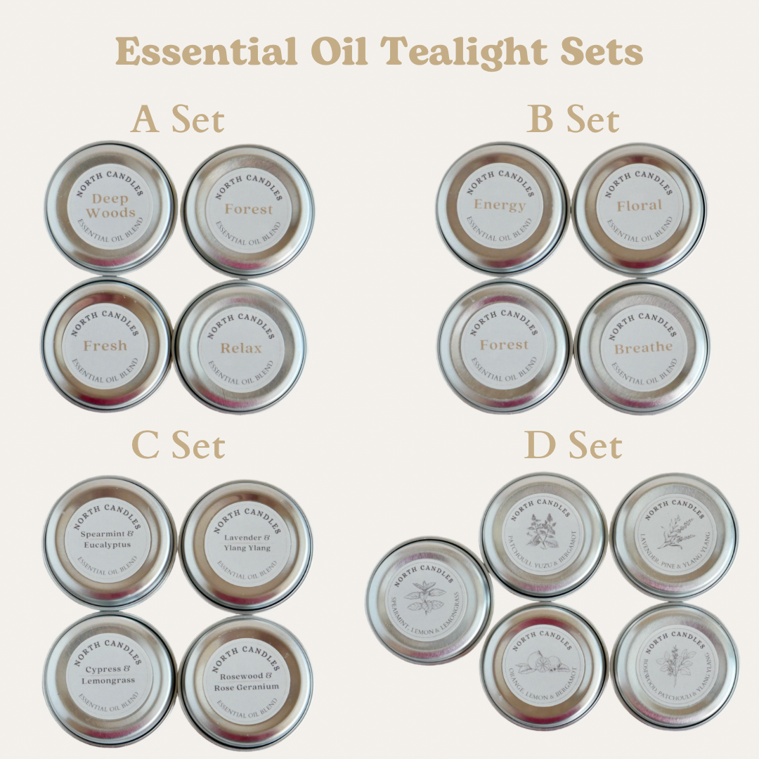 Essential Oil Tealight 4 x Sample Set