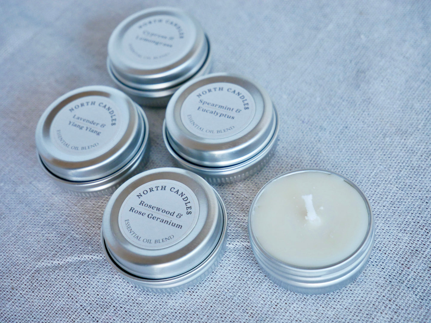 Essential Oil Tealight 4 x Sample Set