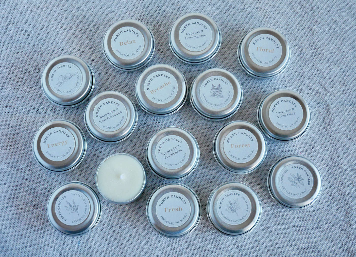 Essential Oil Tealight 4 x Sample Set