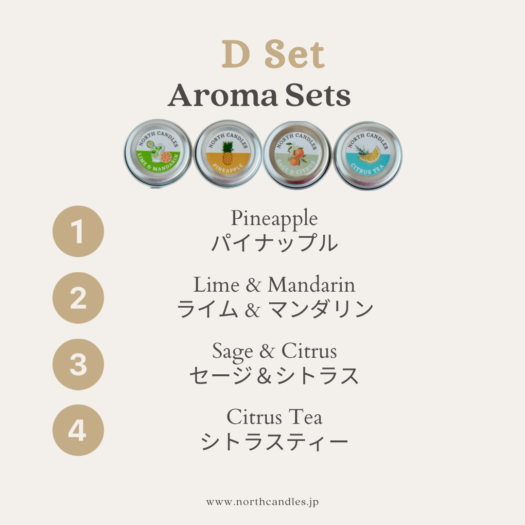 4 x アロマティーライトキャンドル