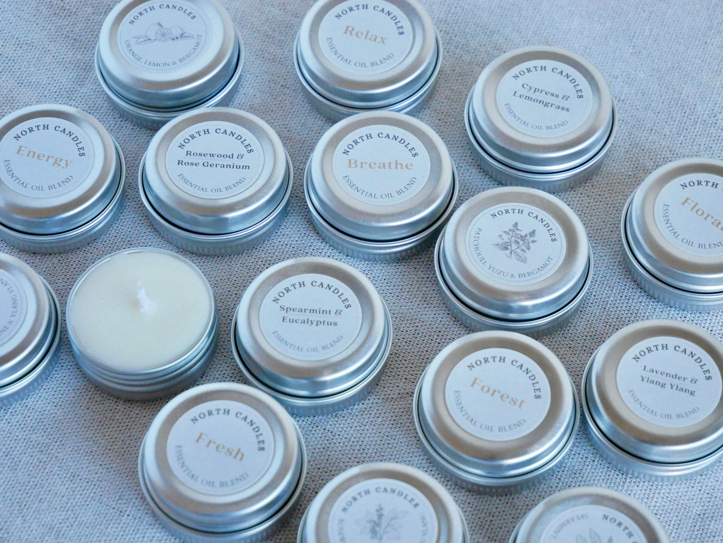 Essential Oil Tealight 4 x Sample Set