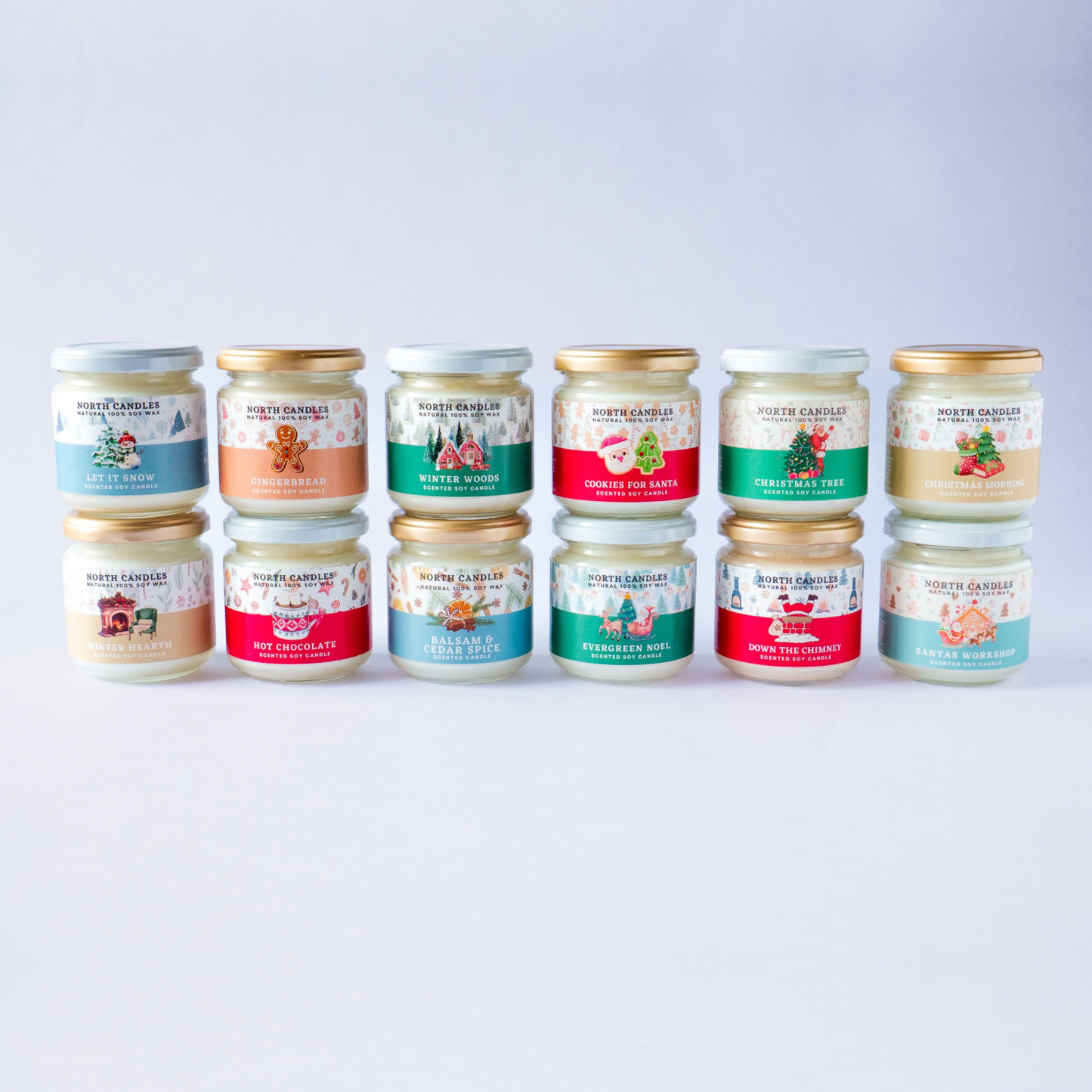 Seasonal Christmas 12 x Candle Set (SAVE 45-60%)