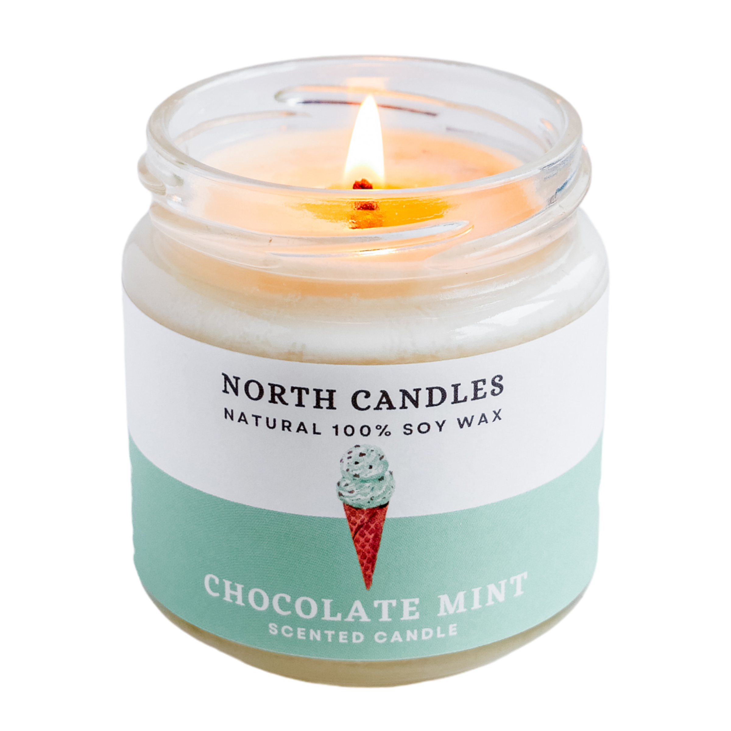 チョコミント ビンキャンドル – North Candles チョコミント ビンキャンドル – North Candles