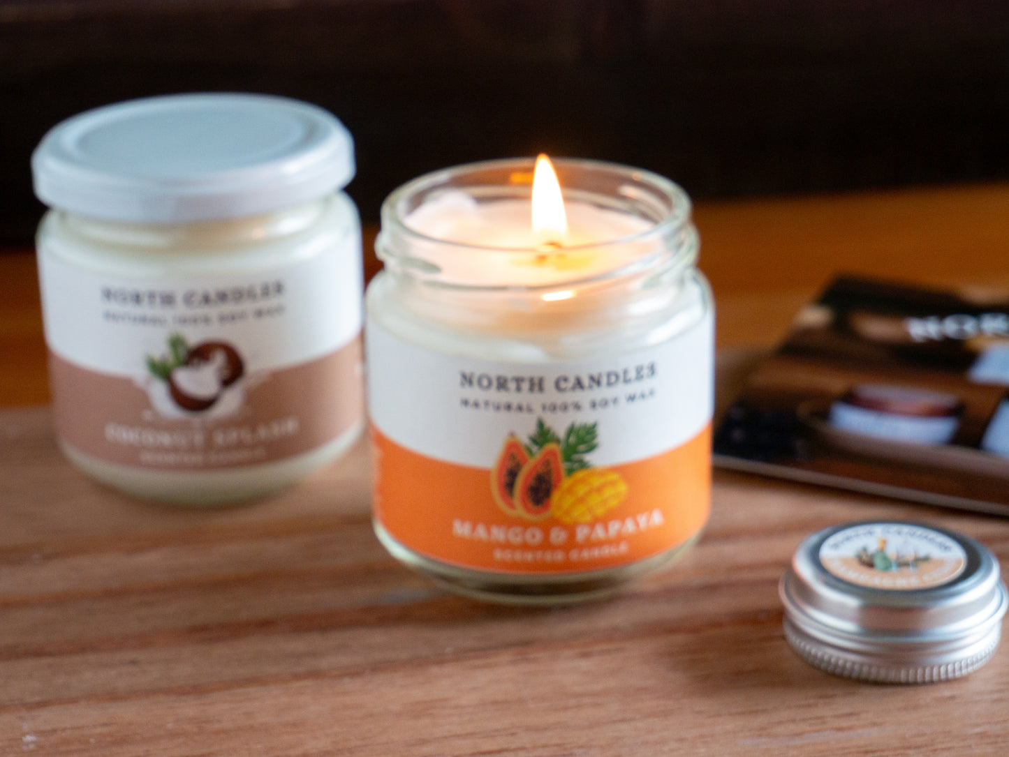 *NEW* Mango & Papaya Scented Soy Candle