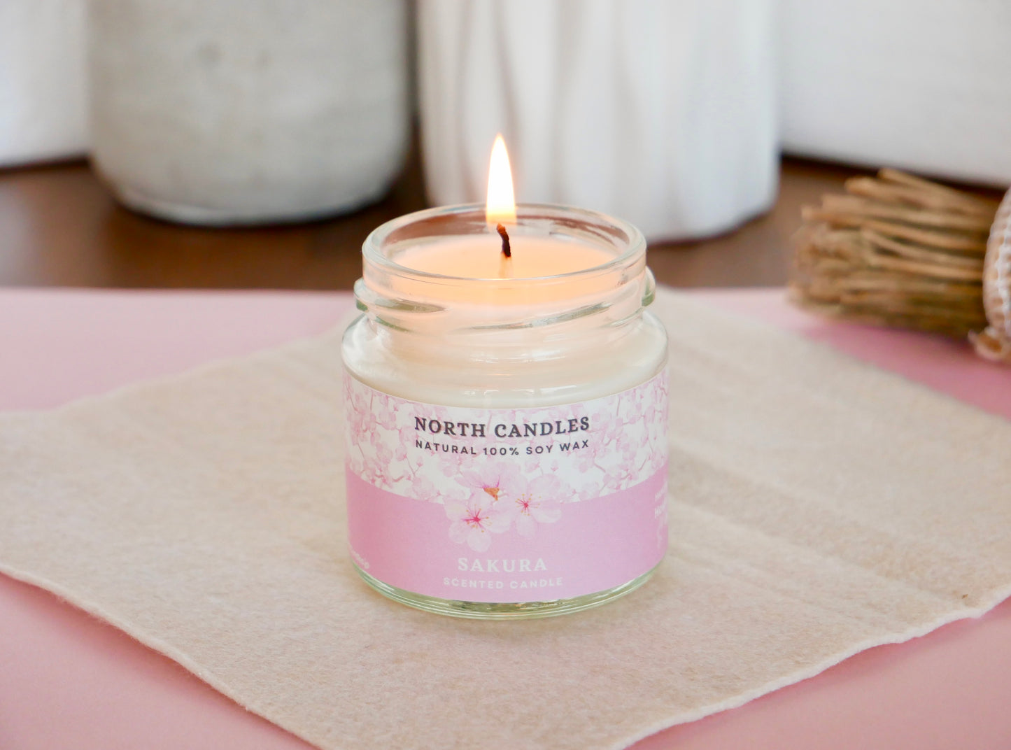 *NEW* Sakura Scented Soy Candle (Limited Time Only)
