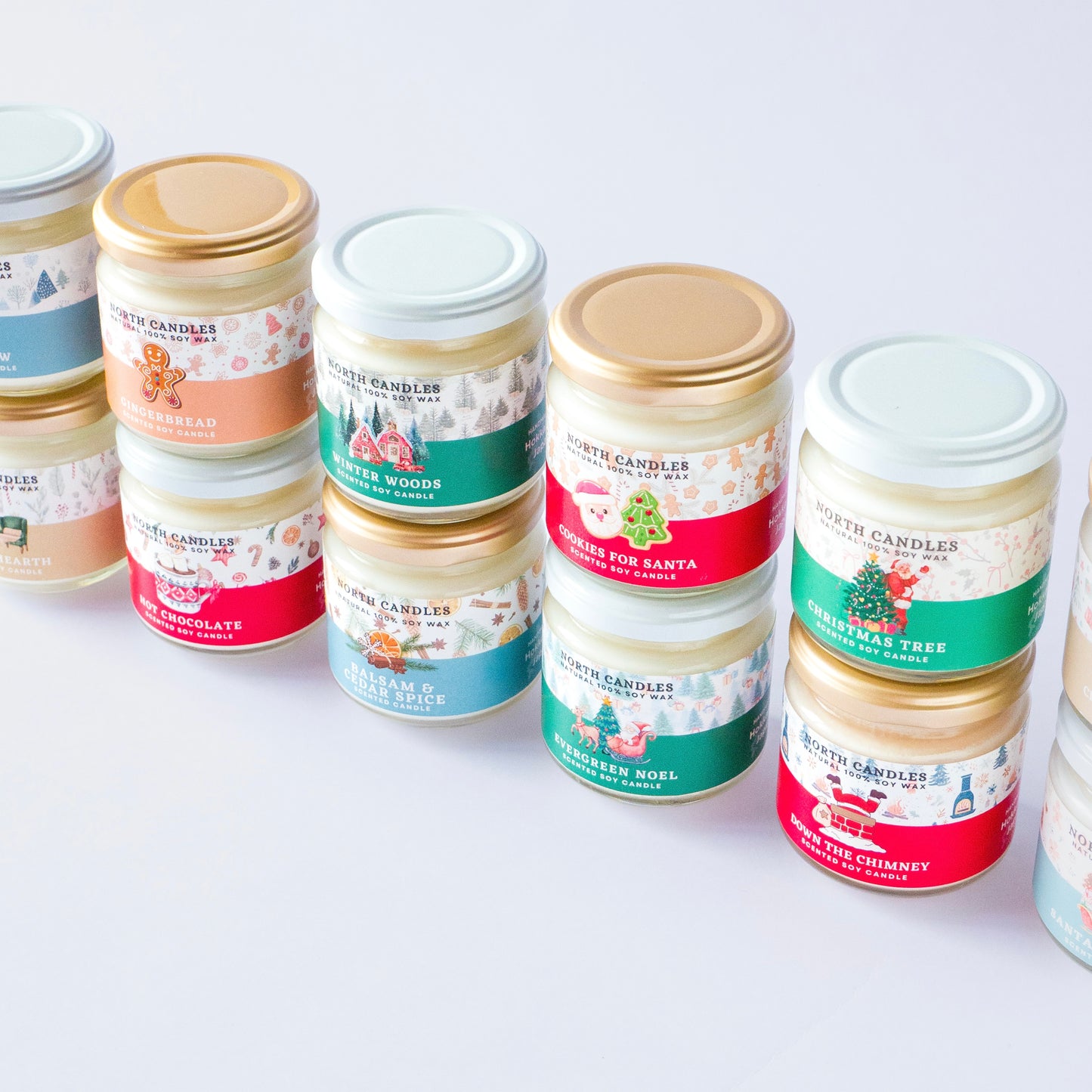 Seasonal Christmas 12 x Candle Set (SAVE 45-60%)