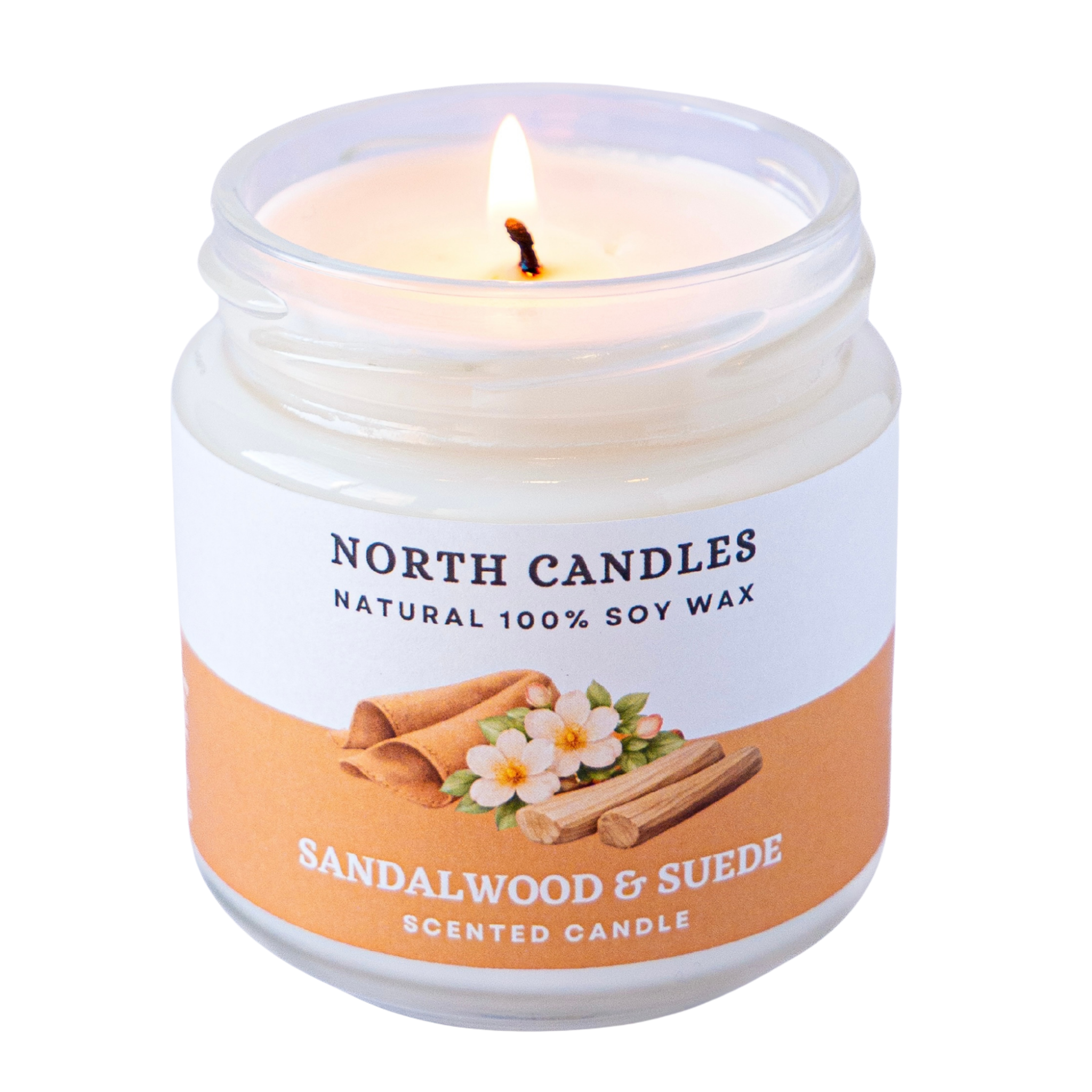 NEW サンダルウッド&スエード ビンキャンドル – North Candles