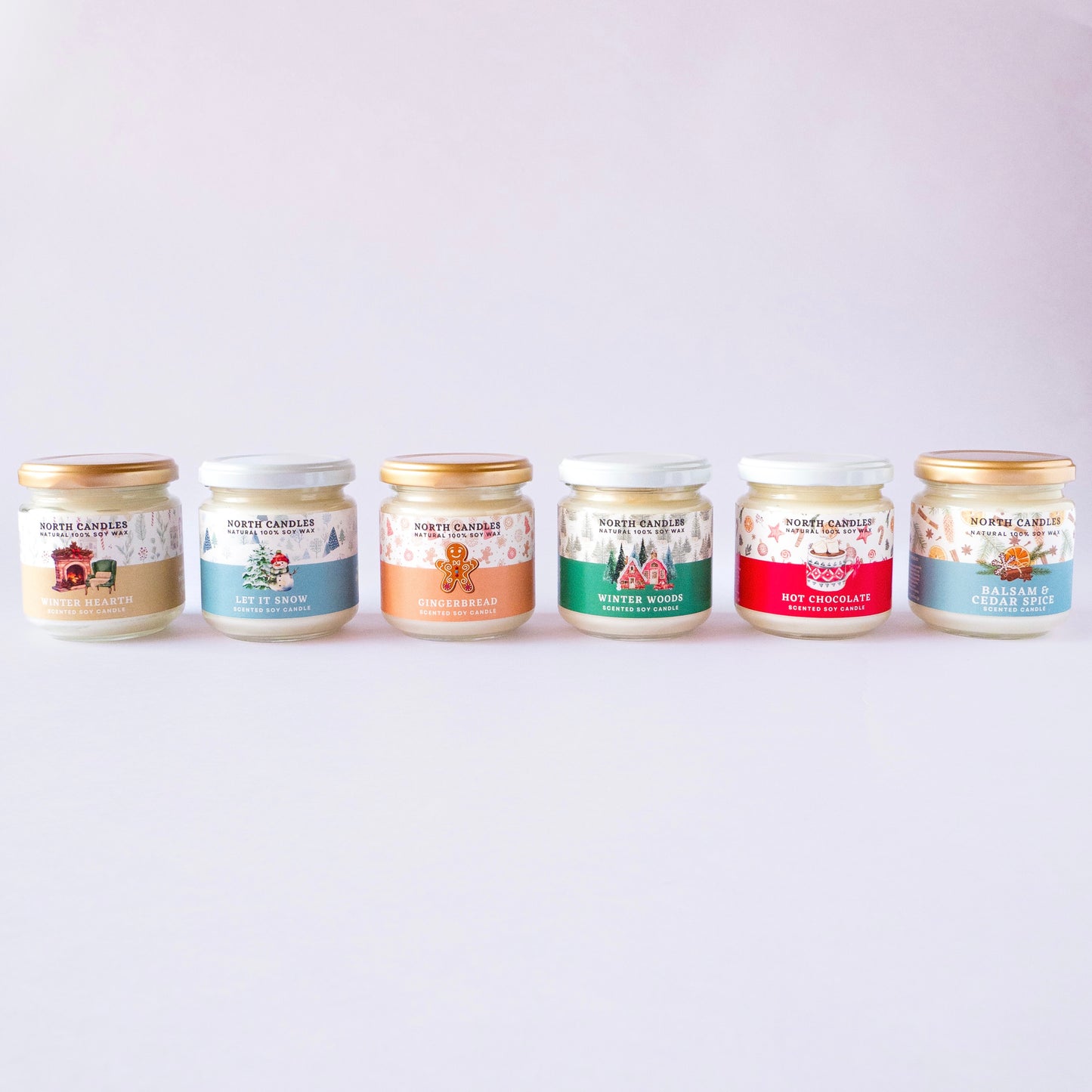 【季節限定】6 x クリスマスキャンドルお得セット (SAVE 26-40%)