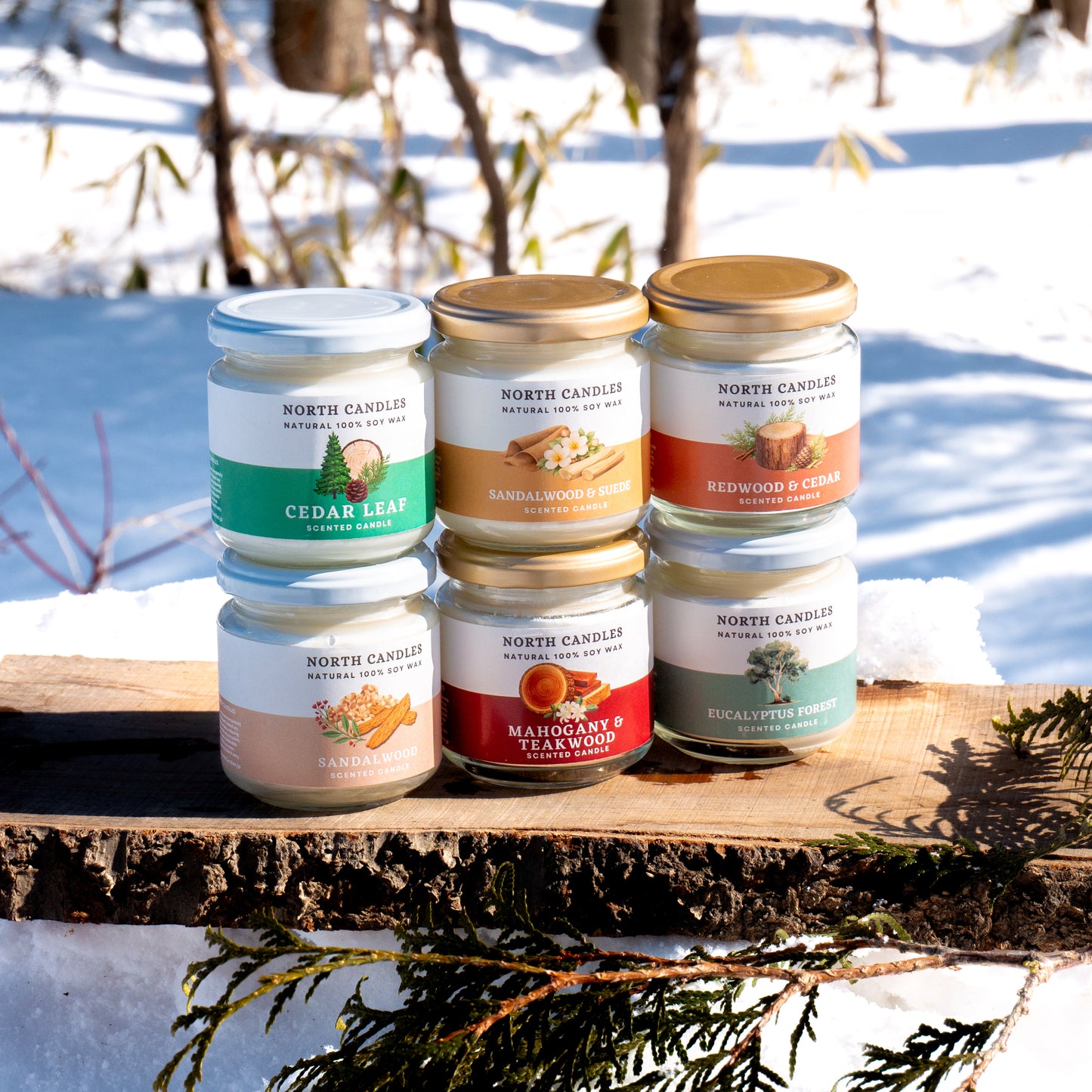 NEW ウォーム＆ウッディキャンドル 6 x お得セット (SAVE 25-30%)