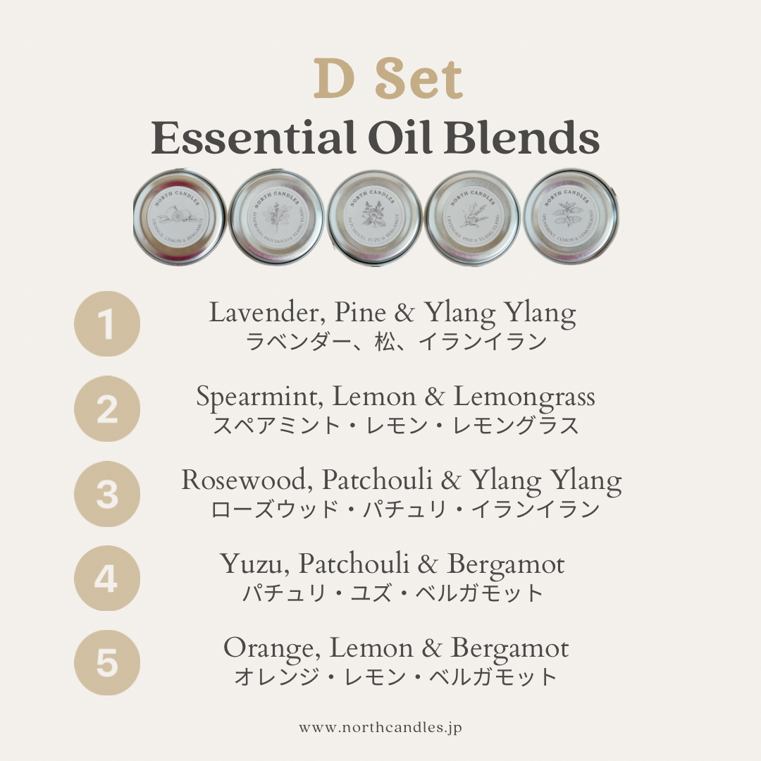 Essential Oil Tealight 4 x Sample Set