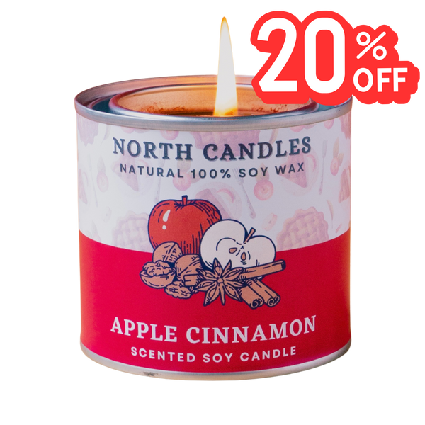 アップルシナモン アロマキャンドル North Candles - 100％ ソイ