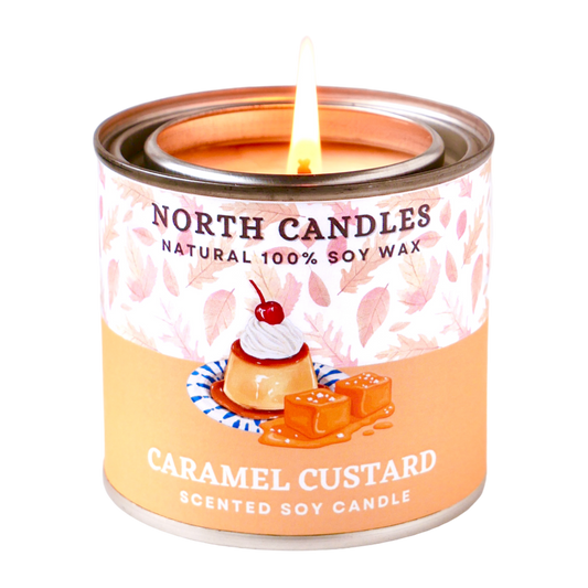 Caramel Custard Scented Candle