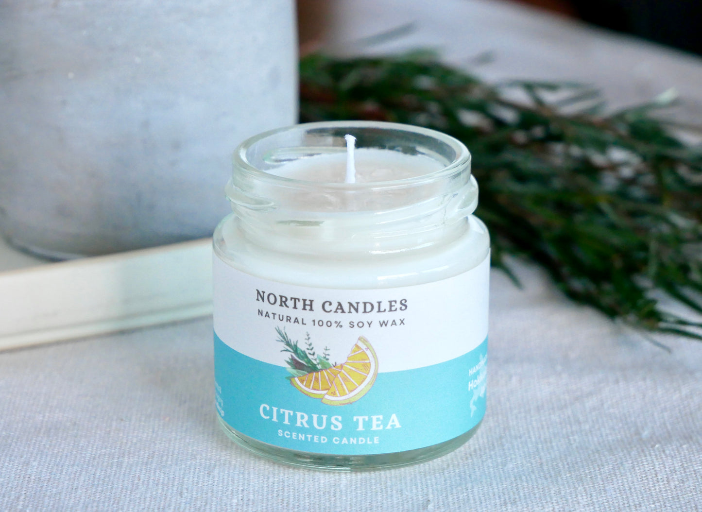 Citrus Tea Scented Soy Candle