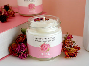Rose Scented Soy Candle