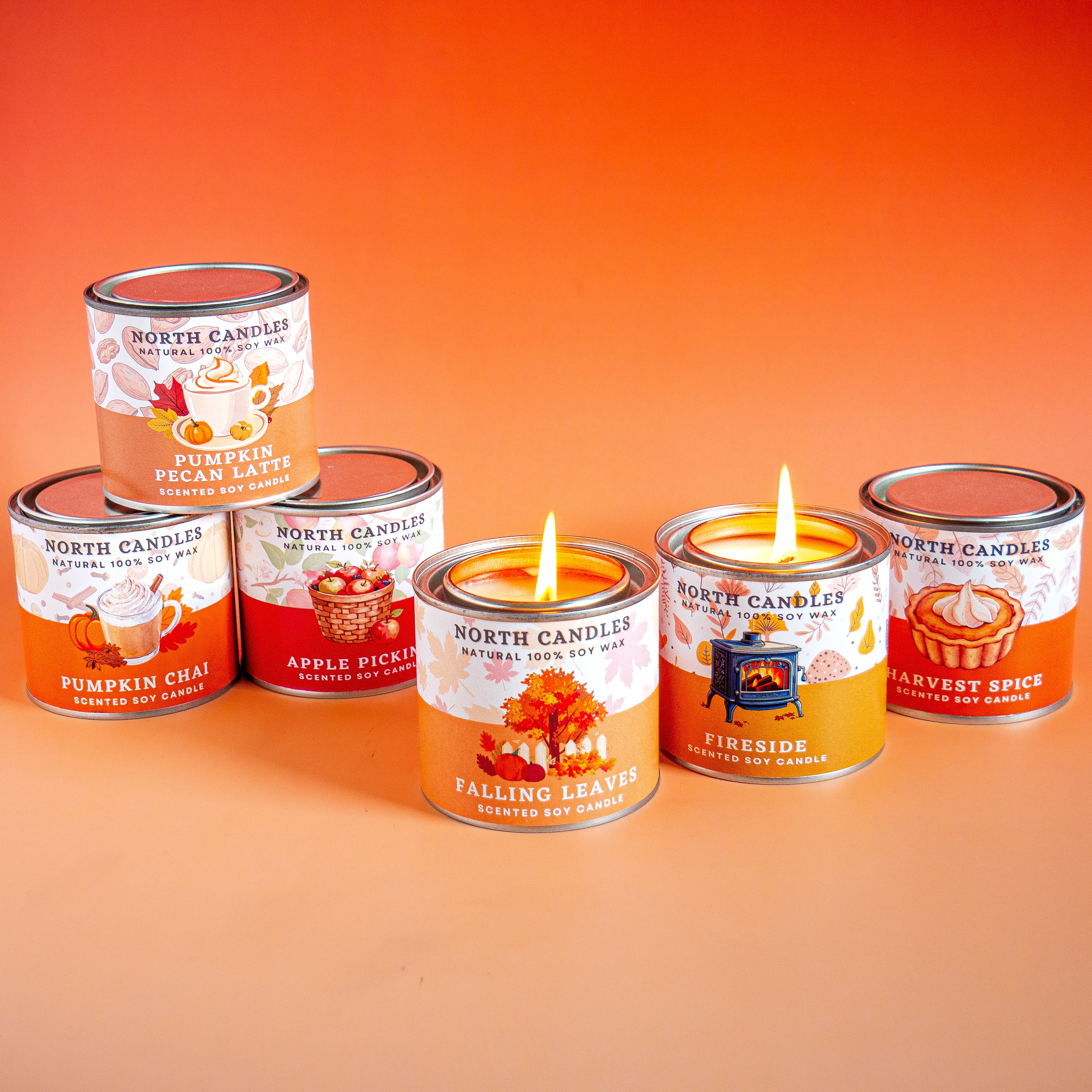 秋アロマキャンドルセット (SAVE 30-35%) パンプキンスパイス Pumpkin