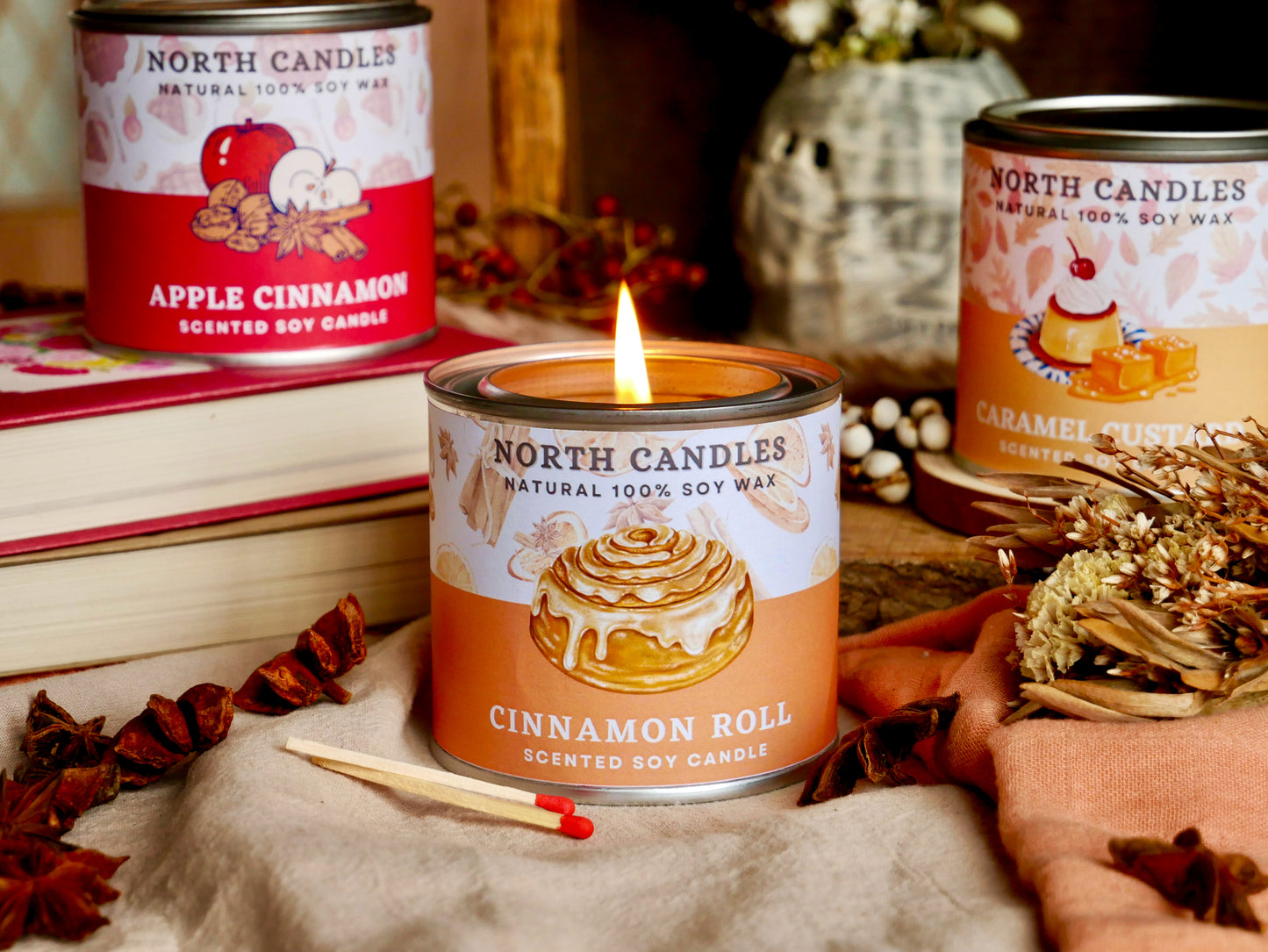 *Almost Gone* Cinnamon Roll Scented Candle (SAVE 20% SALE)