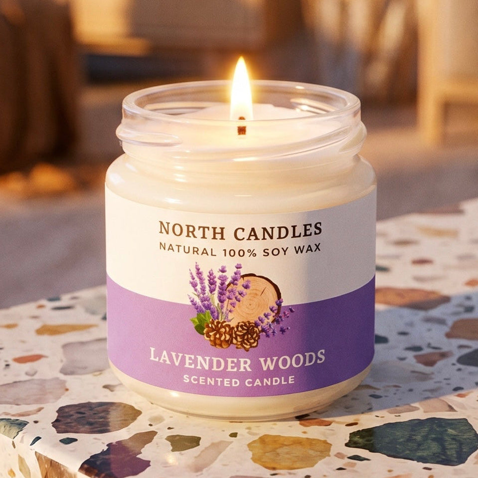 ラベンダーウッド ビンキャンドル – North Candles