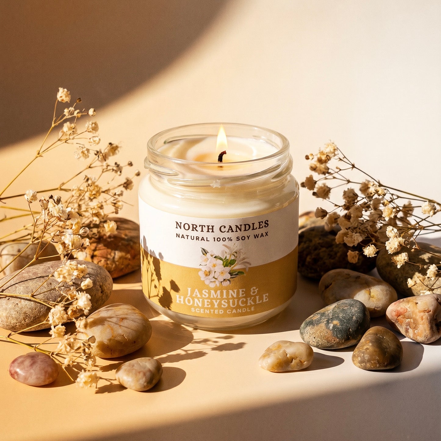 *NEW* Jasmine & Honeysuckle Scented Soy Candle