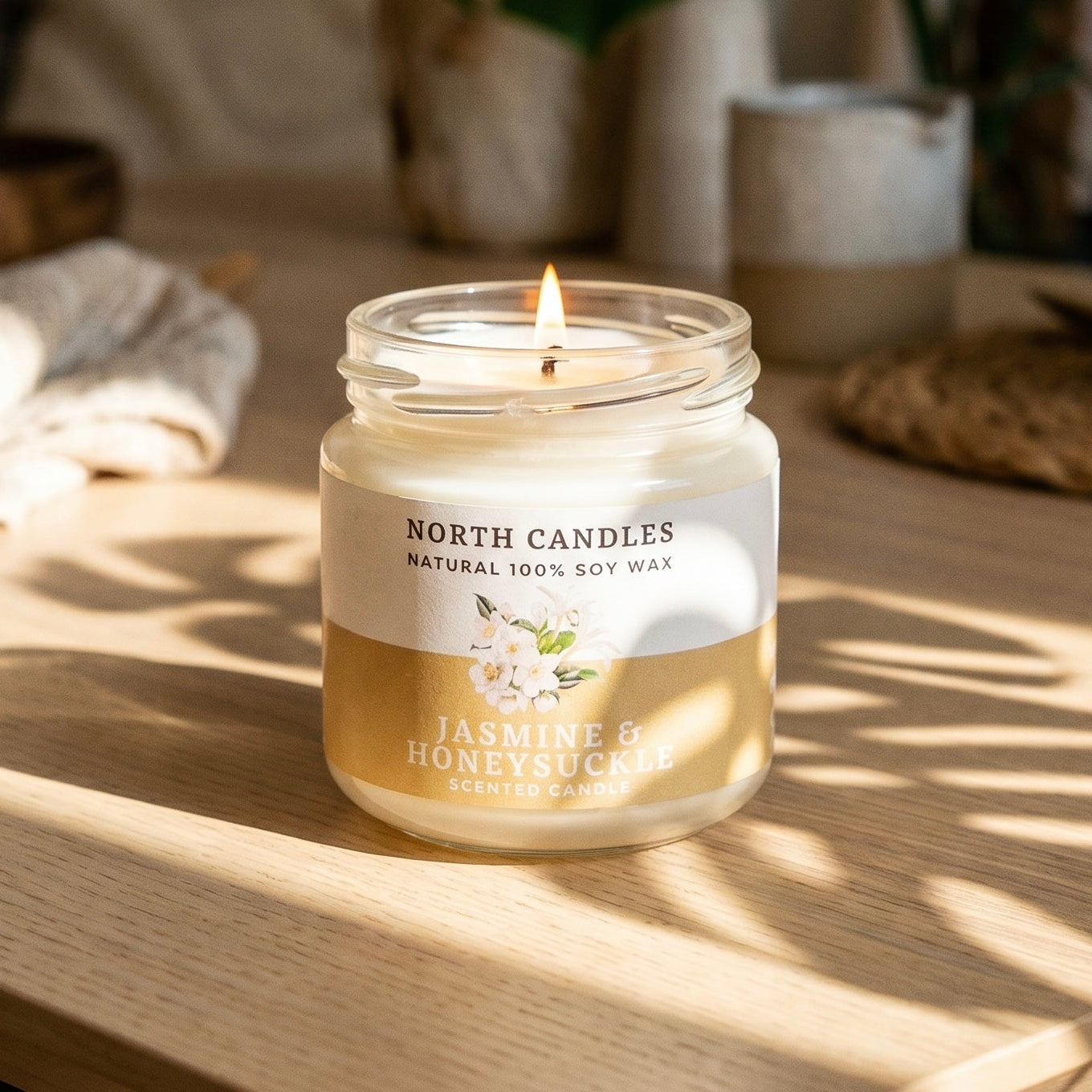 *NEW* Jasmine & Honeysuckle Scented Soy Candle