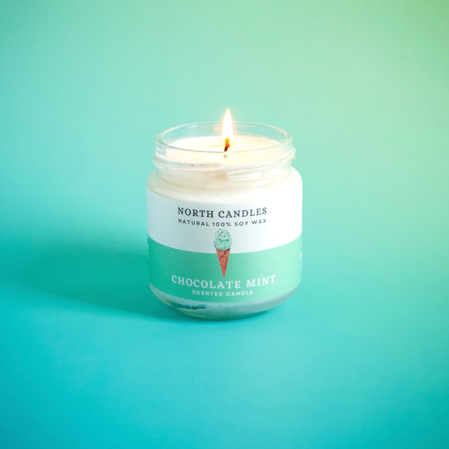 Chocolate Mint Scented Soy Candle
