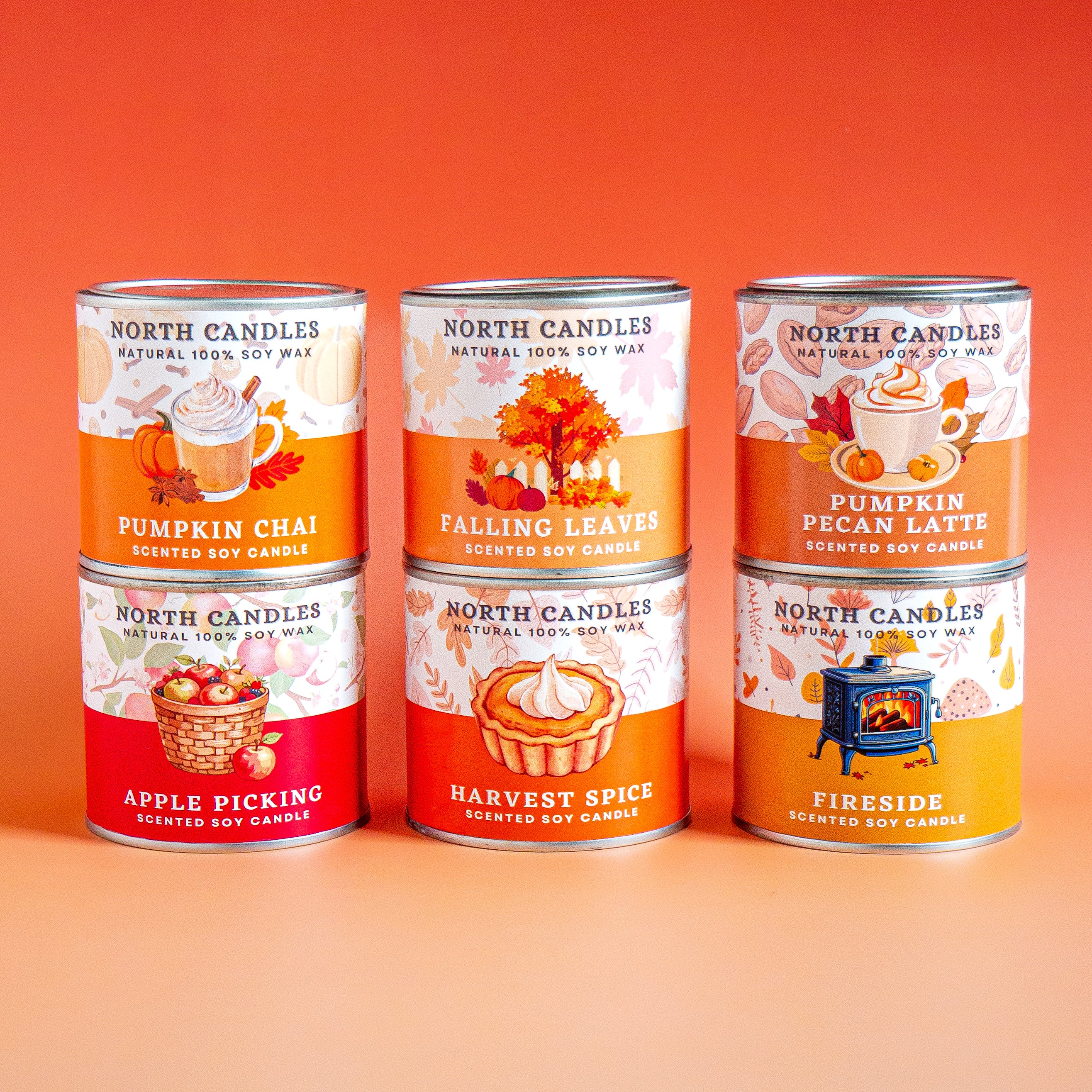 秋アロマキャンドルセット (SAVE 30-35%) パンプキンスパイス Pumpkin