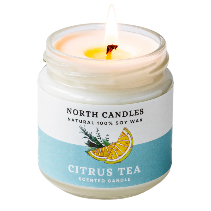 NEW - Citrus Tea Scented Soy Candle