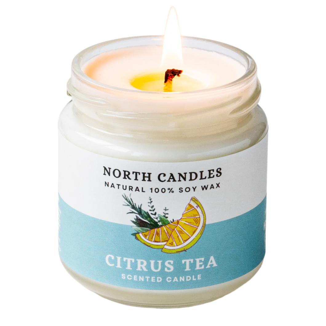 Citrus Tea Scented Soy Candle