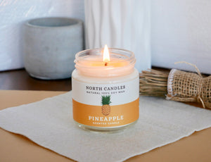NEW - Pineapple Scented Soy Candle