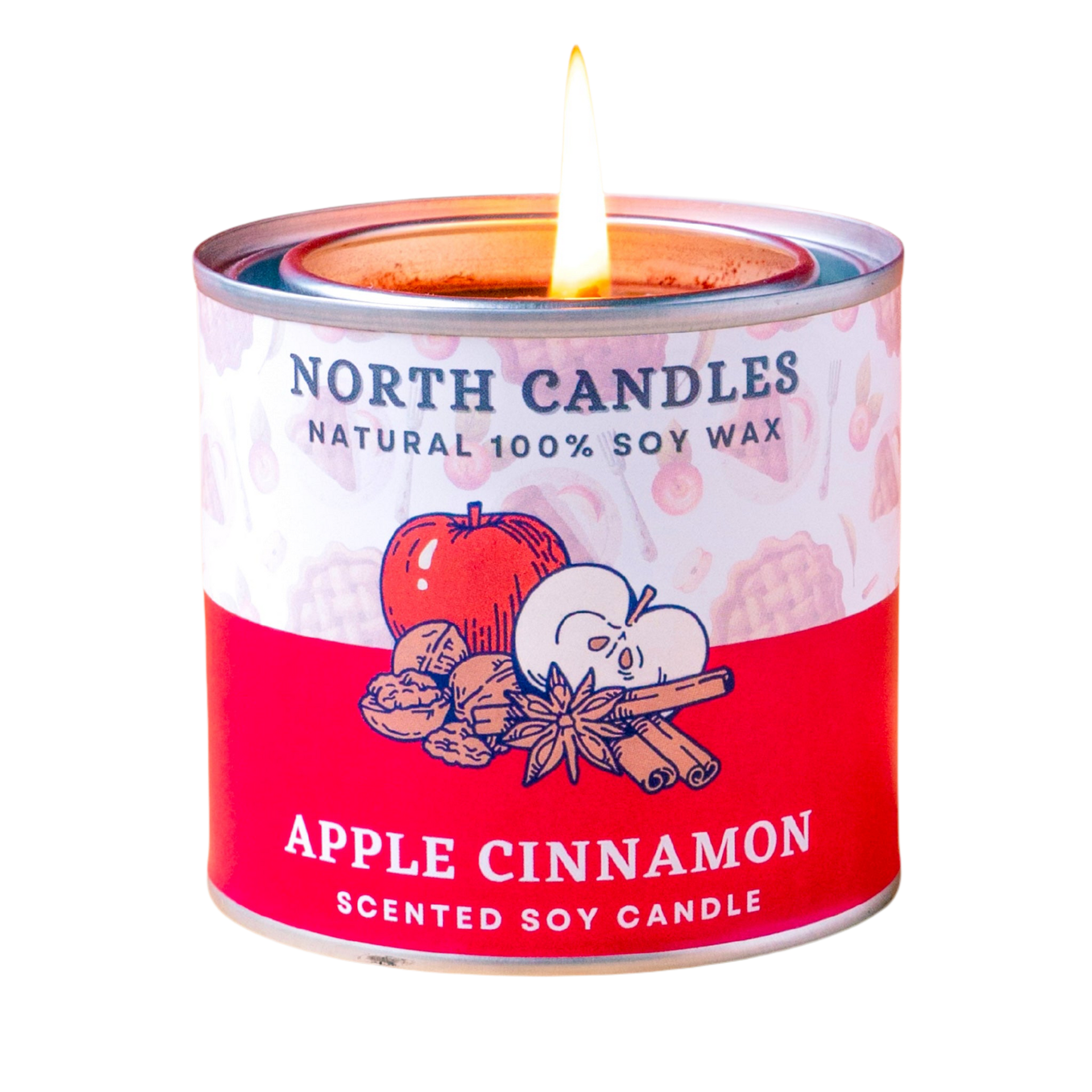 アップルシナモン アロマキャンドル North Candles - 100％ ソイ