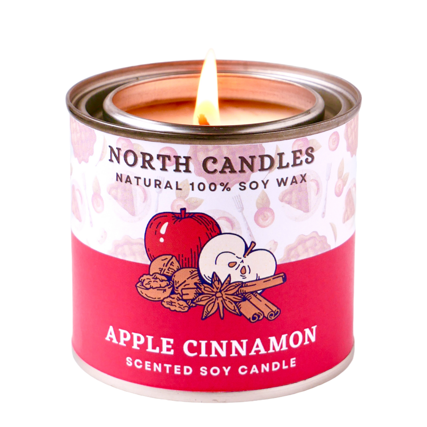 Apple Cinnamon Scented Candle