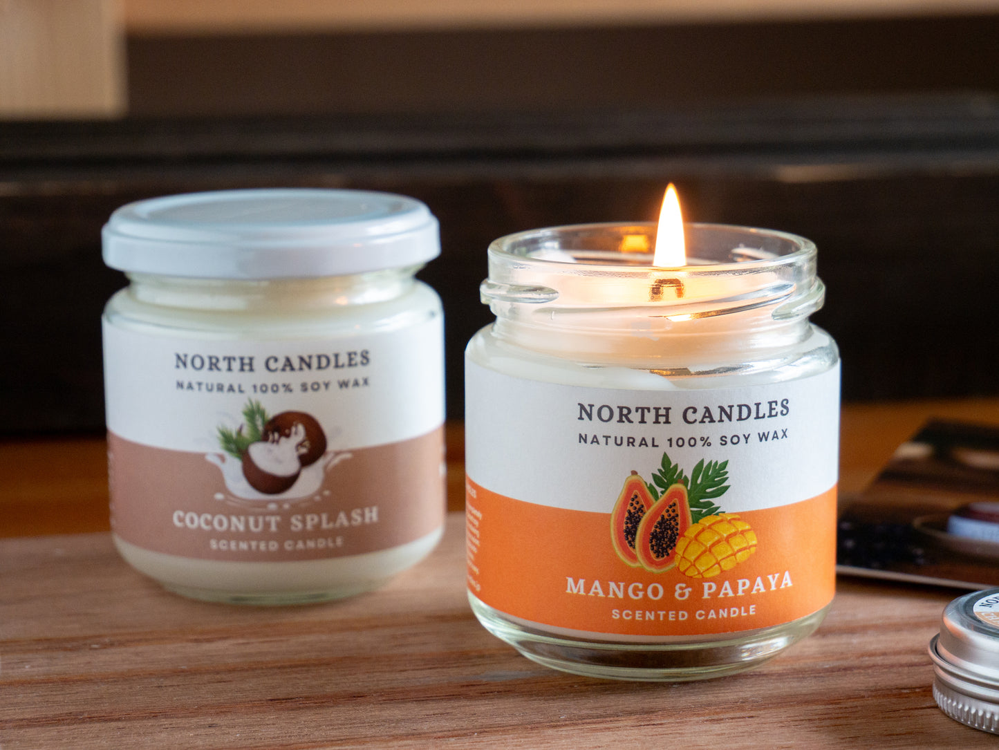 *NEW* Mango & Papaya Scented Soy Candle