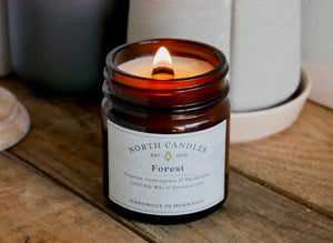 Wood Wick & Essential Oil Scented Candle - 50+ Hour Burn Time