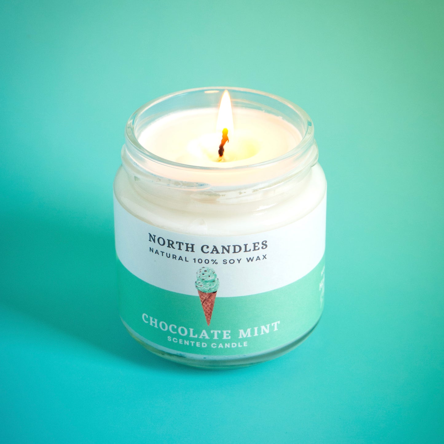 Chocolate Mint Scented Soy Candle