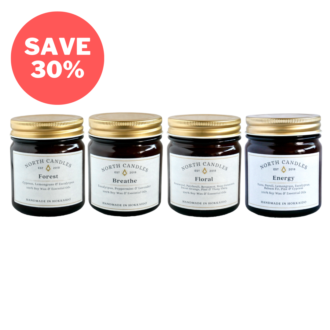 木の芯精油キャンドルお得セット (SAVE 30%)