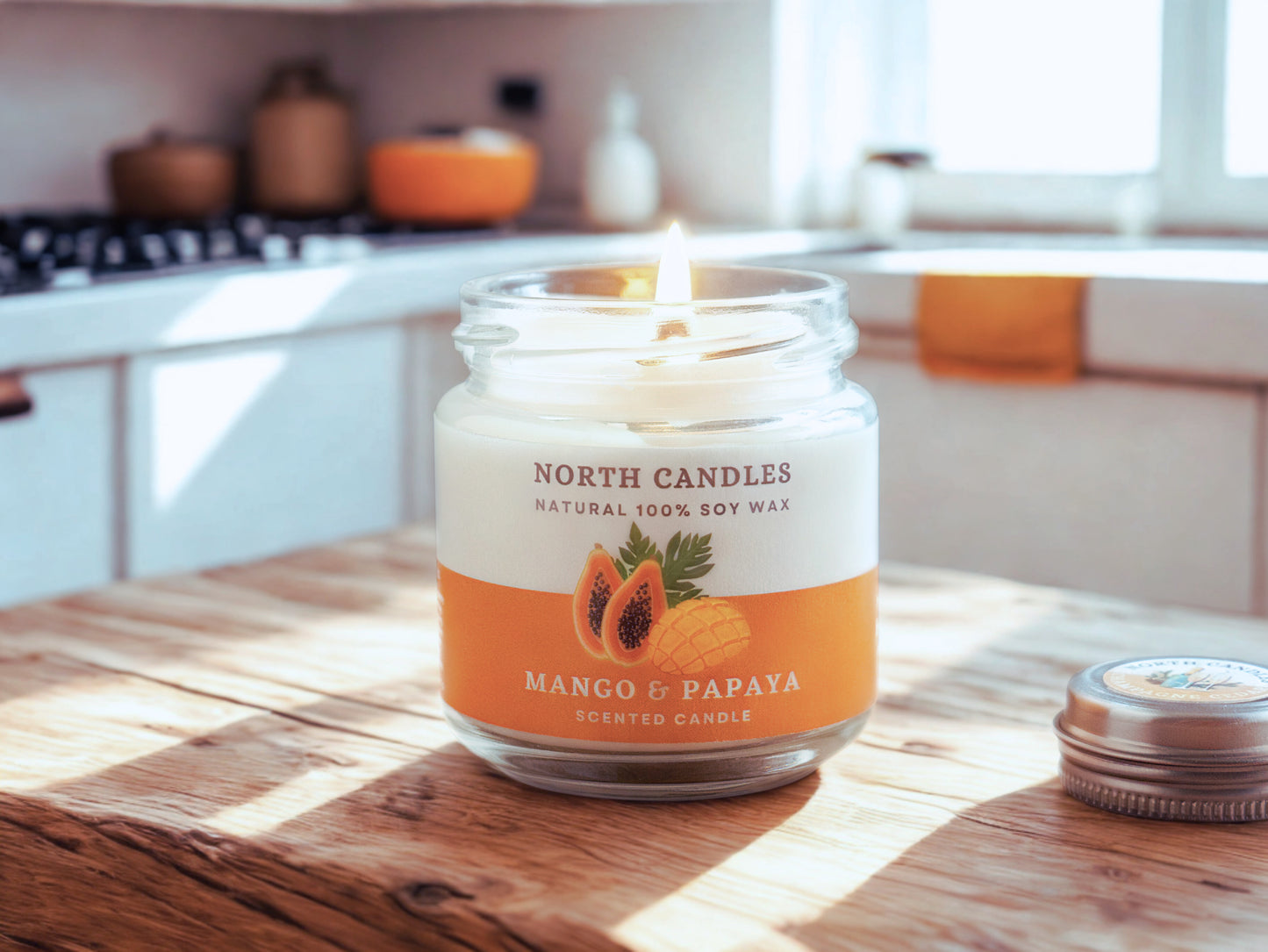*NEW* Mango & Papaya Scented Soy Candle