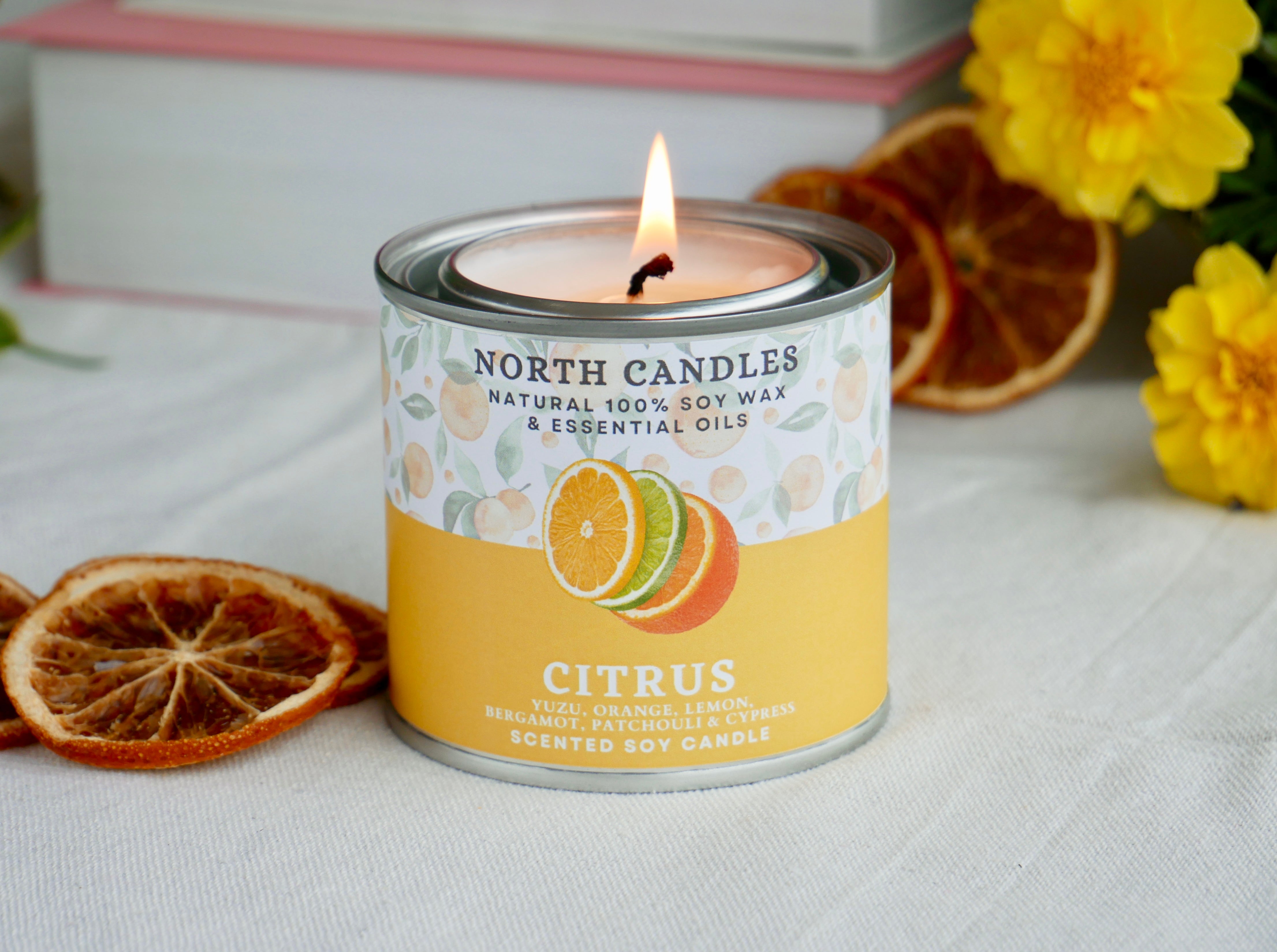 4 x 精油ブレンド 缶キャンドルセット (SAVE 30%) – North Candles