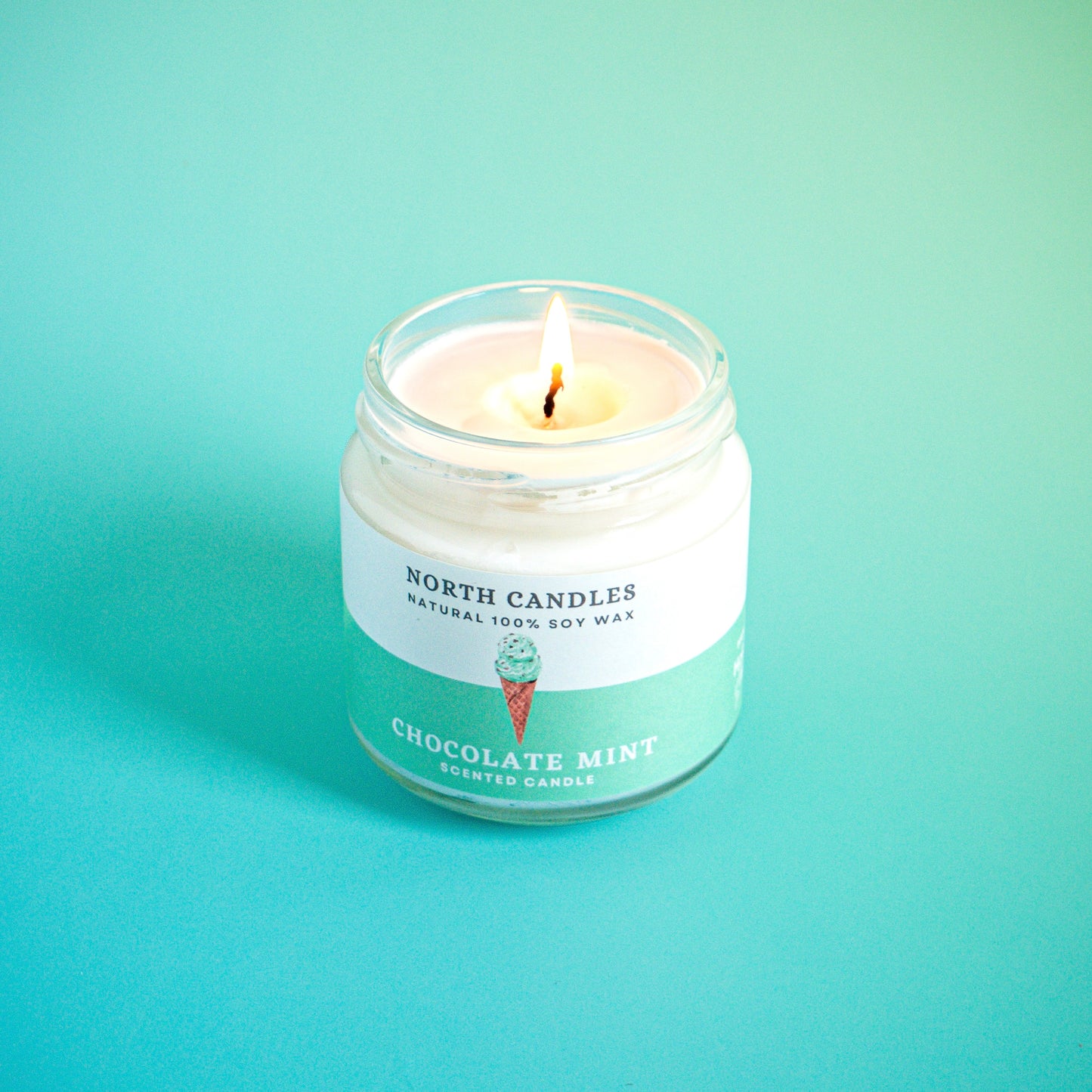 Chocolate Mint Scented Soy Candle