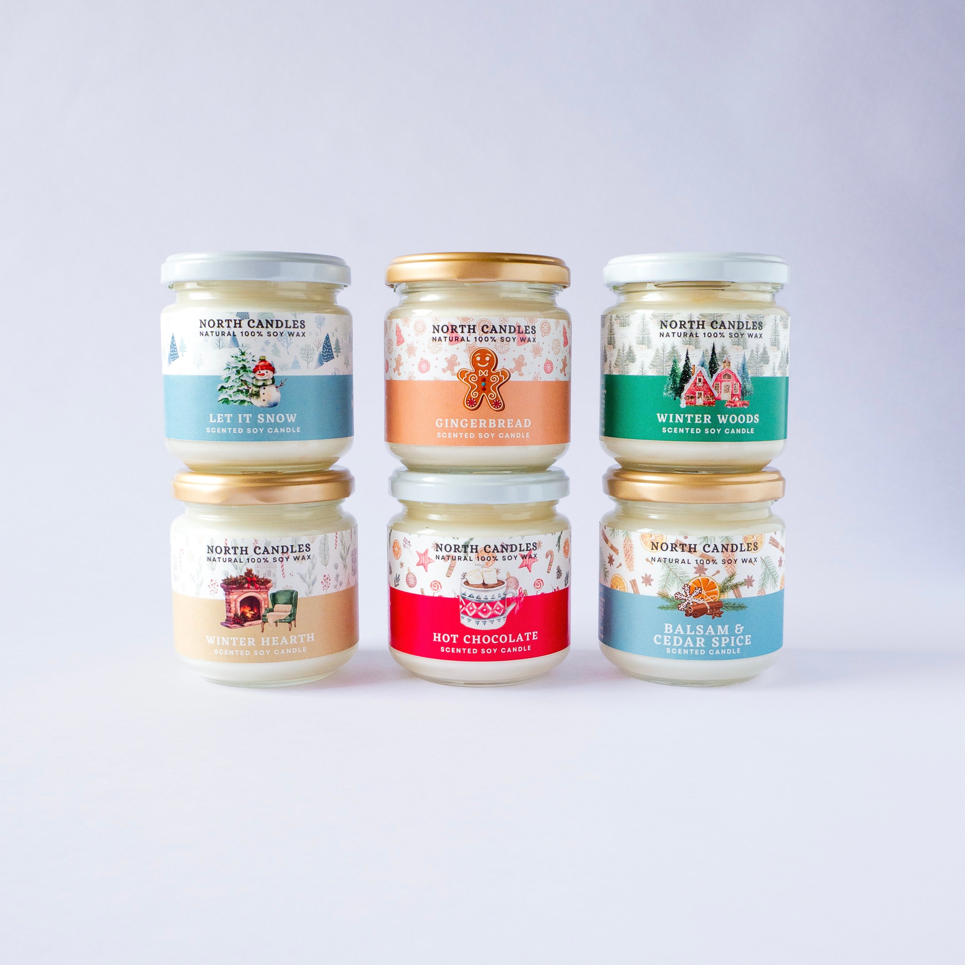 クリスマスキャンドル6種お得セット (最大35%オフ)｜ノースキャンドル
