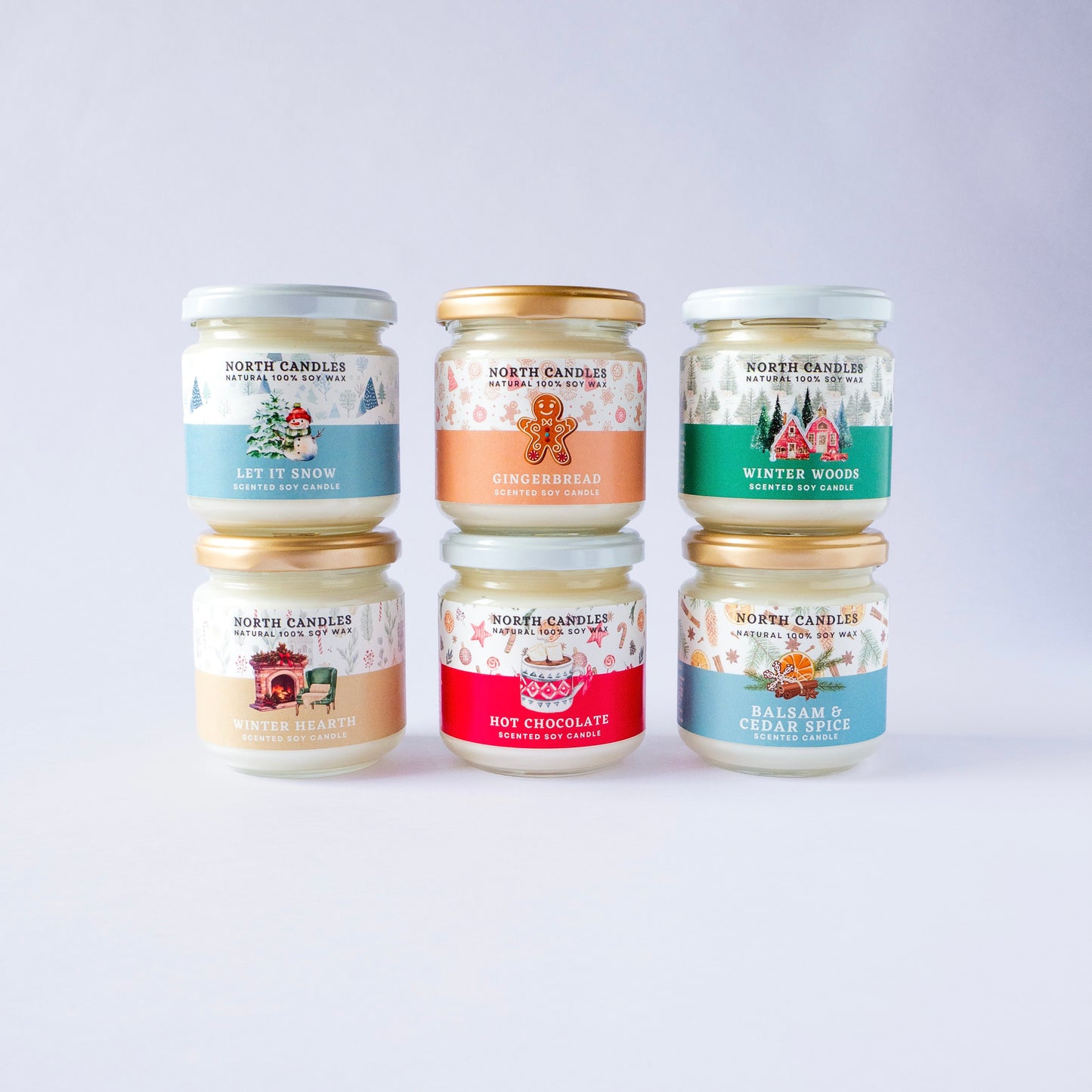 【季節限定】6 x クリスマスキャンドルお得セット (SAVE 26-40%)