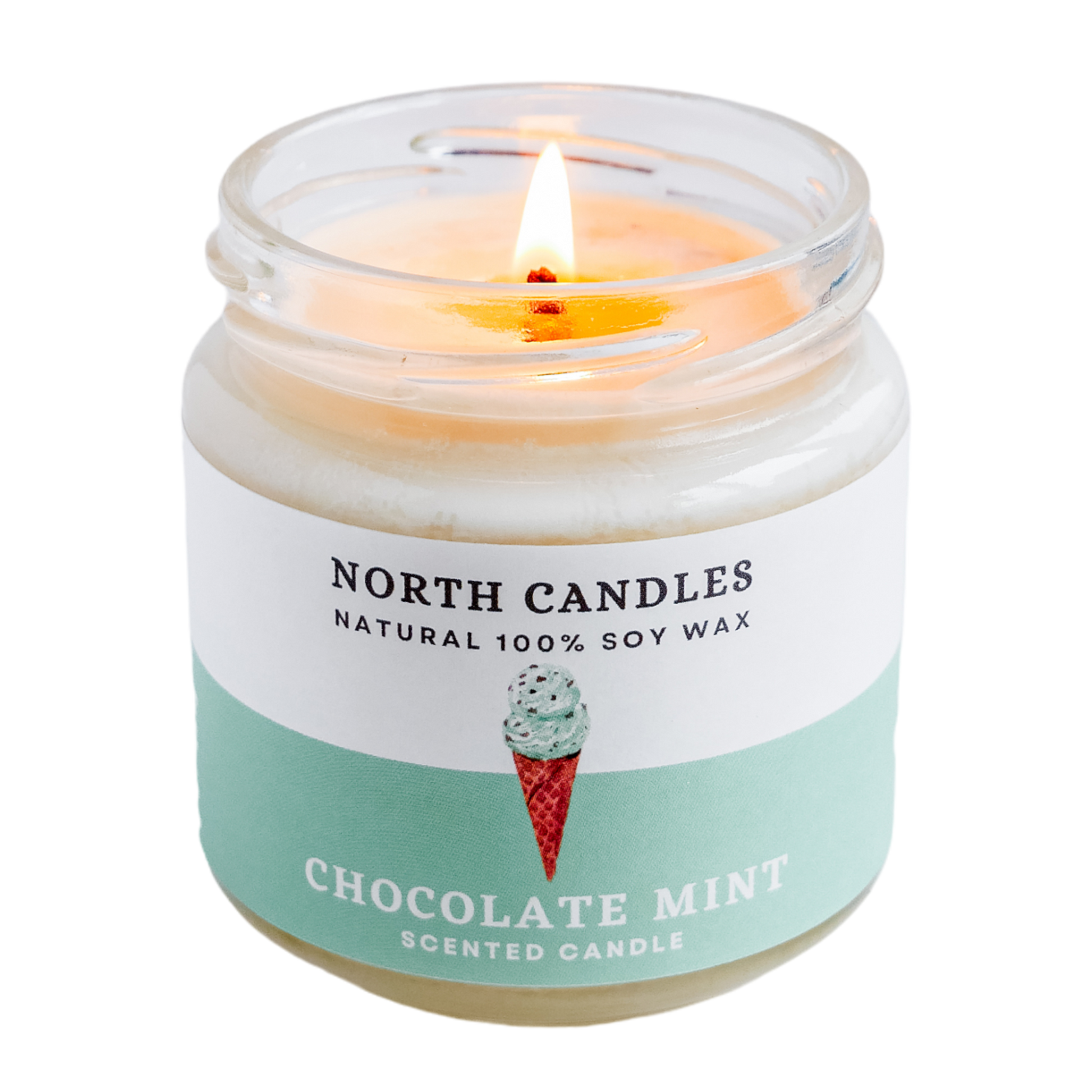 チョコミント ビンキャンドル – North Candles チョコミント ビンキャンドル – North Candles