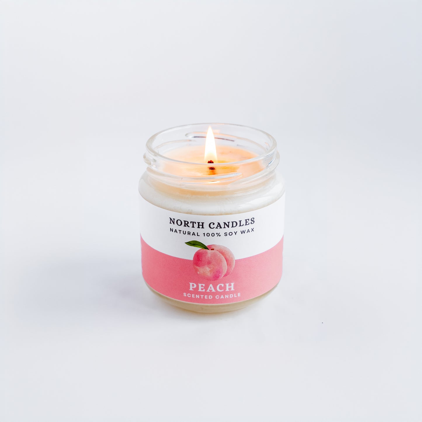 Peach Scented Soy Candle