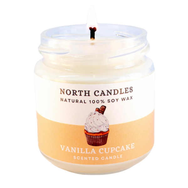 NEW バニラカップケーキビンキャンドル – North Candles