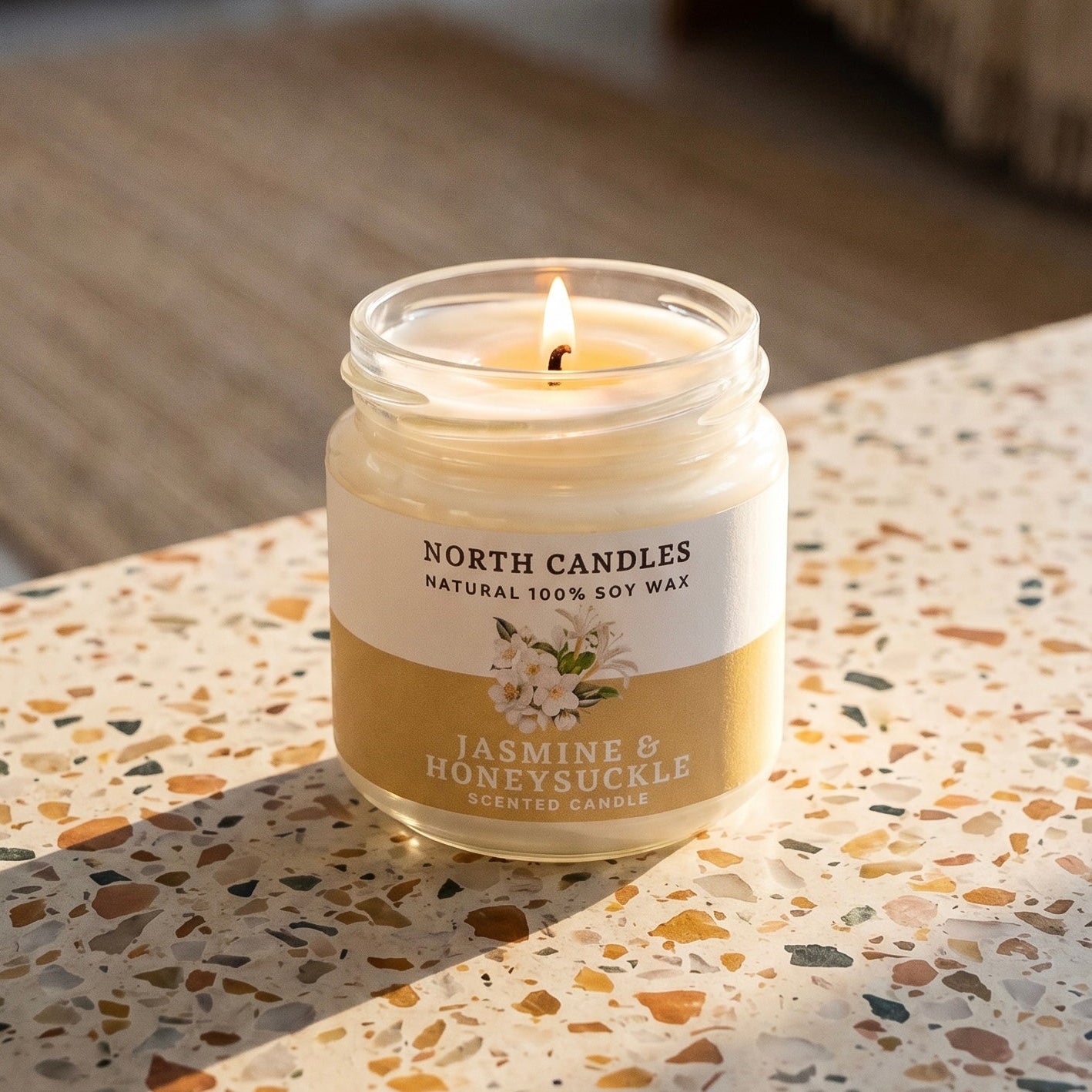 *NEW* Jasmine & Honeysuckle Scented Soy Candle