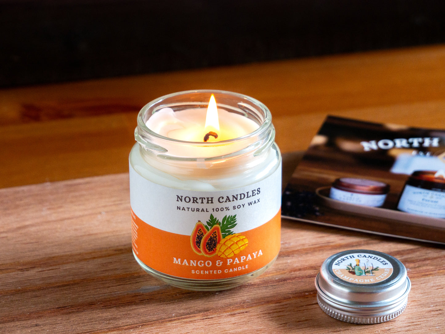 *NEW* Mango & Papaya Scented Soy Candle