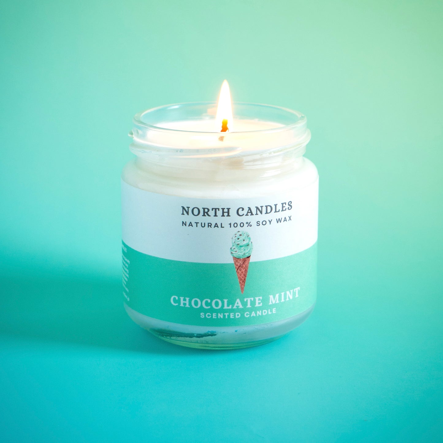 Chocolate Mint Scented Soy Candle