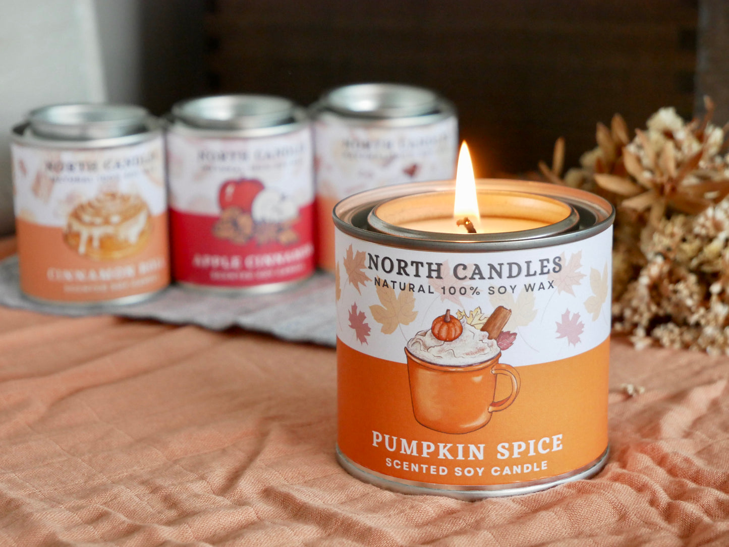 (Seasonal) Fall Jar Candle Set