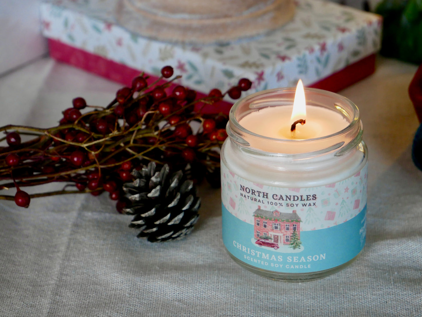 (Seasonal) Christmas Season Scented Soy Candle (SAVE 20% OFF!)