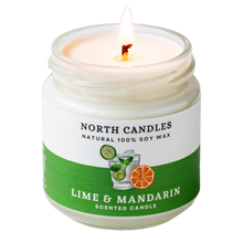 Load image into Gallery viewer, NEW - Lime &amp; Mandarin Scented Soy Candle