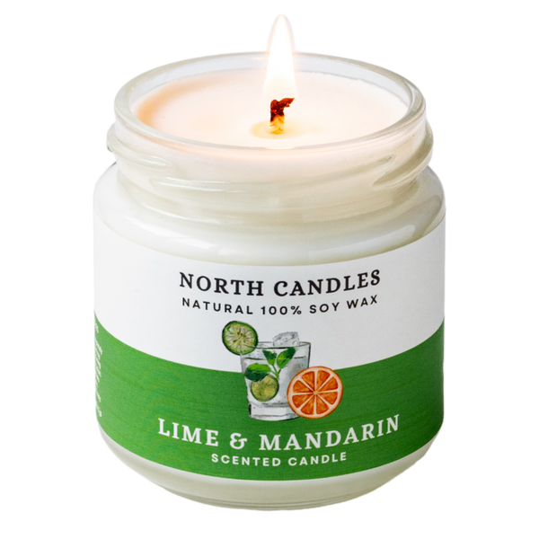 ライム & マンダリン アロマソイキャンドル - ノースキャンドル North