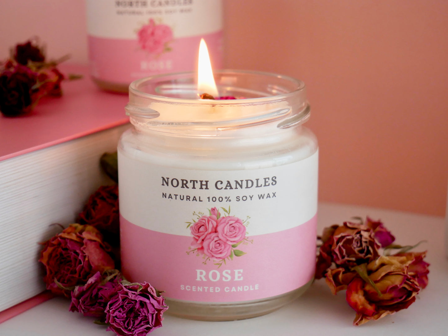 Rose Scented Soy Candle